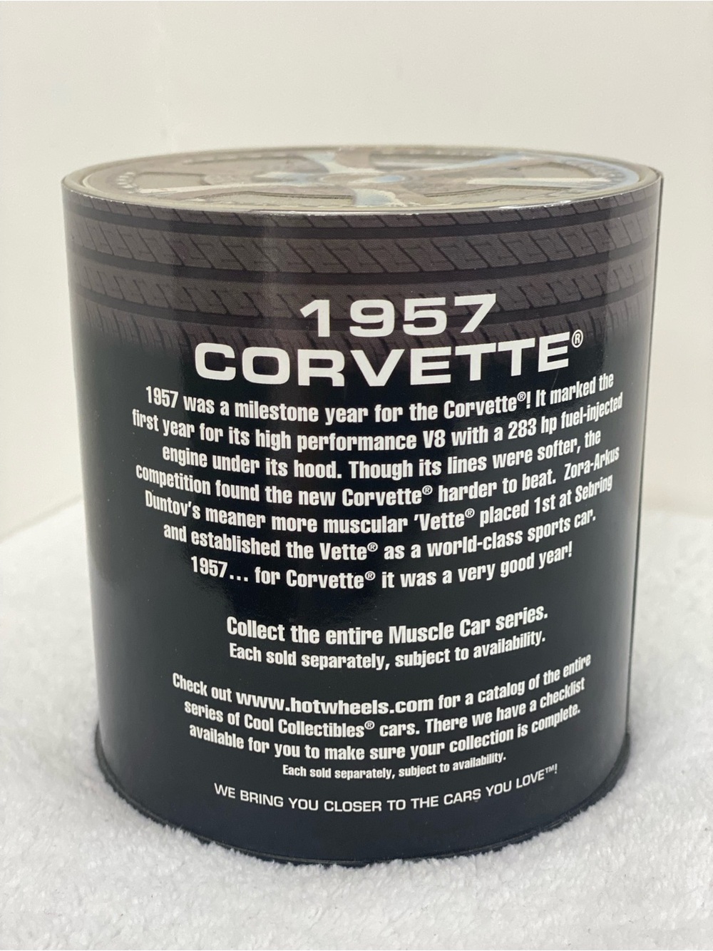 Hot Wheels 2003 Oil Can Car Series 1957 Sliver Corvette Die-Cast Car 1 Of 15000 - Picture 4 of 8